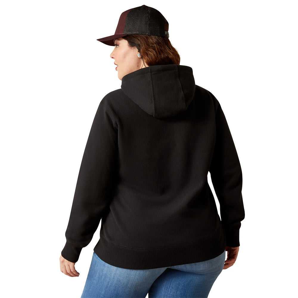 Ariat Womens Hoodie | Steer Stitch | Black
