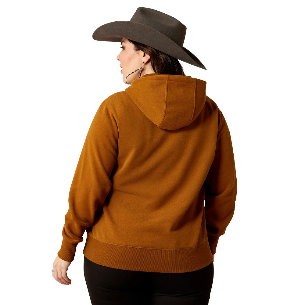 Ariat Womens Hoodie | Horizon | Chestnut Horse