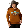 Ariat Womens Hoodie | Horizon | Chestnut Horse