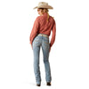 Ariat Womens Jeans | Mallory Oklahoma | Mid Rise | Straight Regular Leg
