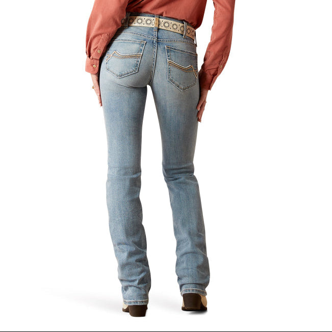Ariat Womens Jeans | Mallory Oklahoma | Mid Rise | Straight Regular Leg