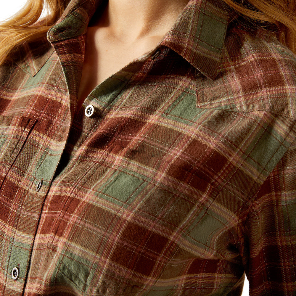 Ariat Womens Shirt | Billie Jean | Oakwood Plaid