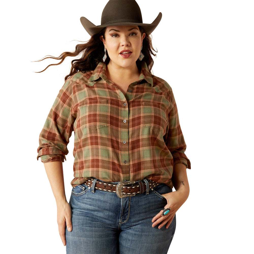 Ariat Womens Shirt | Billie Jean | Oakwood Plaid
