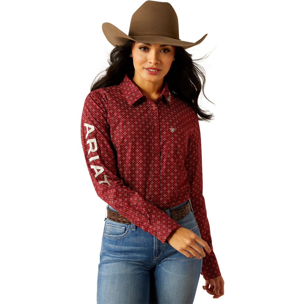 Ariat Womens Shirt | Kirby Wrinkle Resistant Stretch | Sanders Print