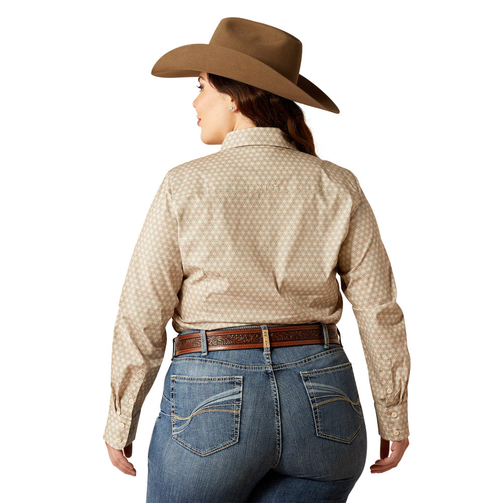 Ariat Womens Shirt | Kirby Wrinkle Resistant Stretch | Caidan Sea Spray