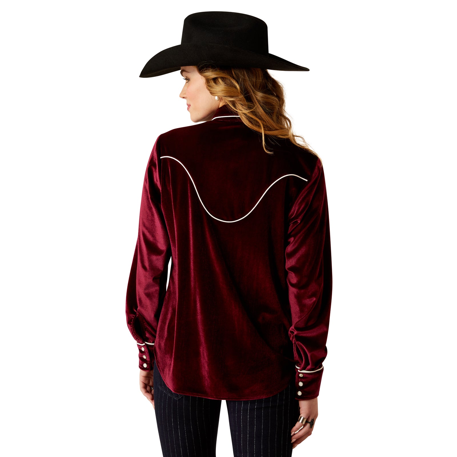 Ariat Womens Shirt | Casa Rosa | Burgundy