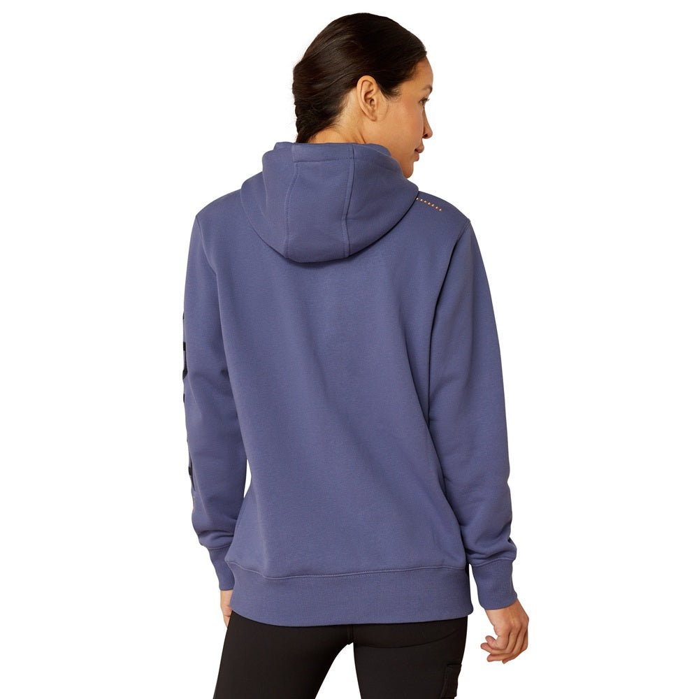 Ariat Womens Hoodie | Rebar Graphic | Blue Indigo / Night Sky