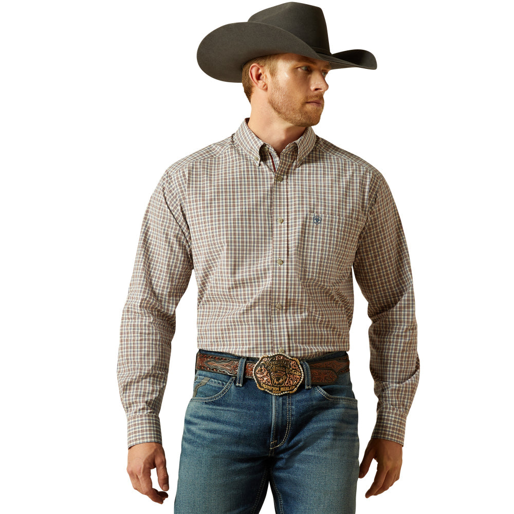 Ariat Mens Shirt | Trevor Long Sleeve | Burgundy