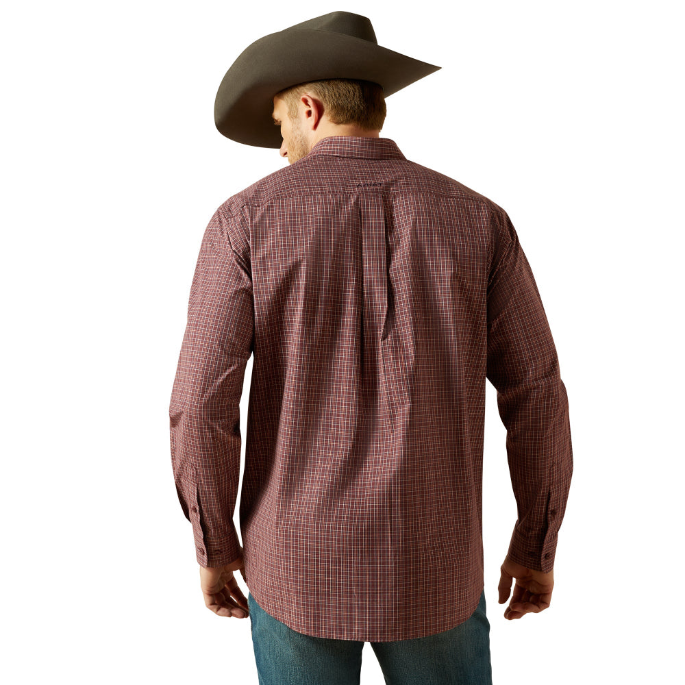 Ariat Mens Shirt | Travis Long Sleeve | Burgundy