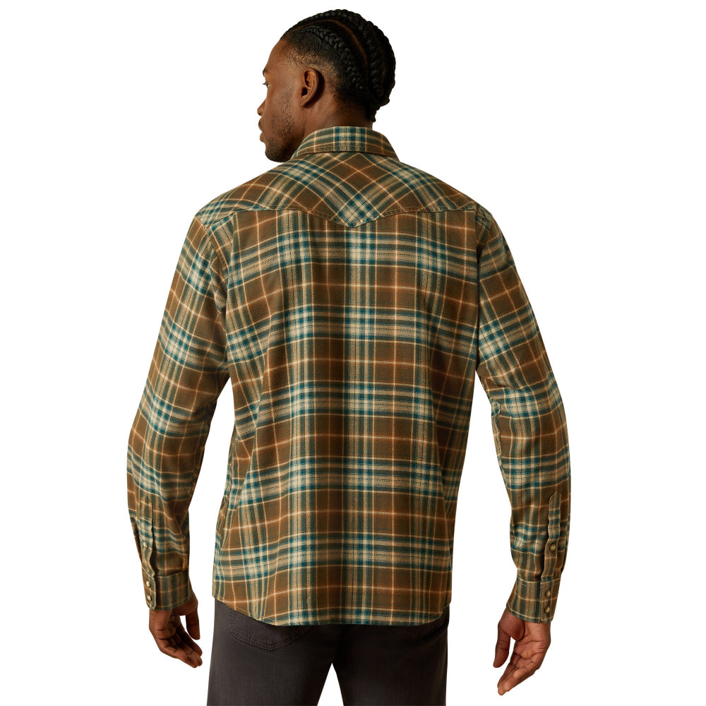 Ariat Mens Shirt | Henry Retro Snap | Dark Green