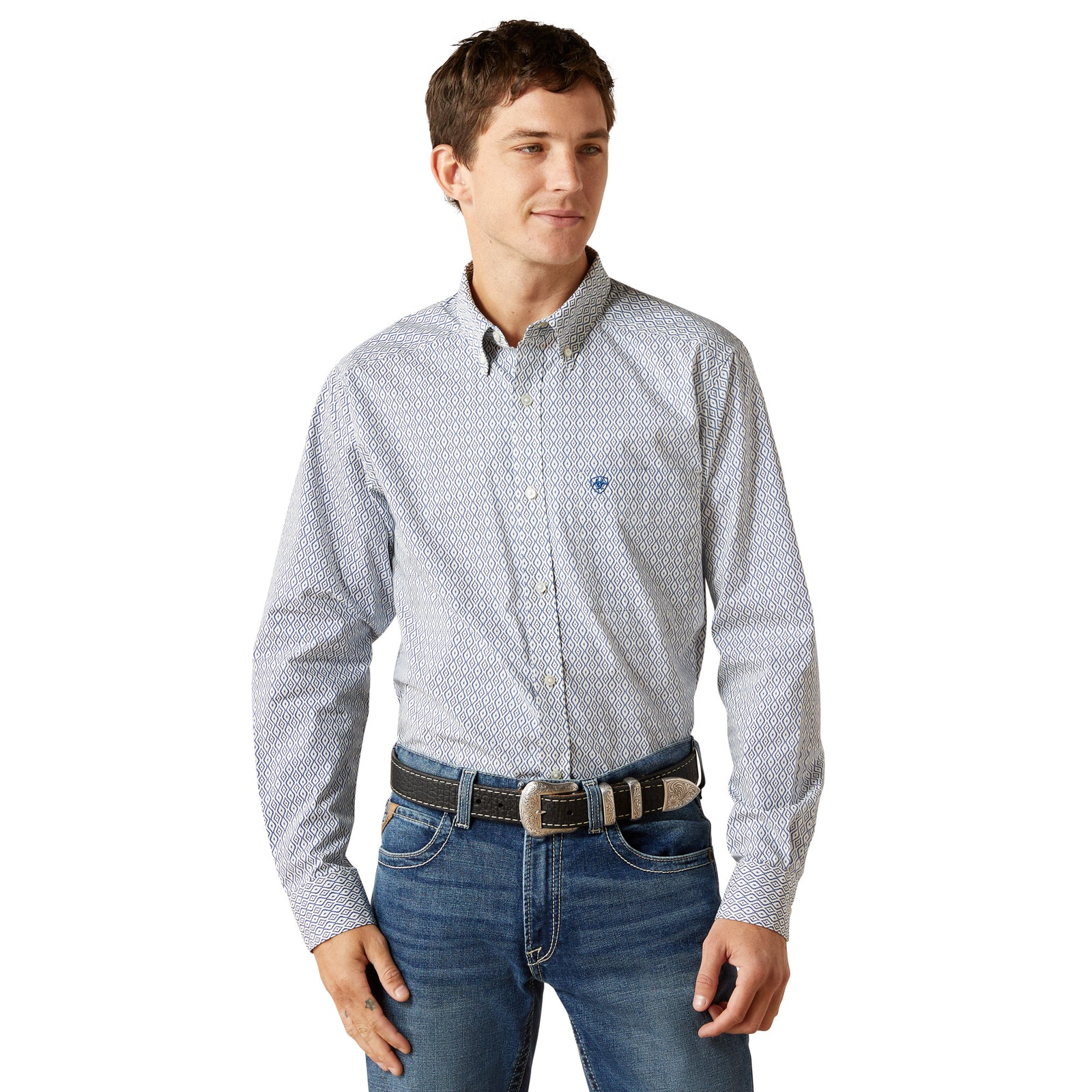 Ariat Mens Shirt | Santos Fitted | Cream