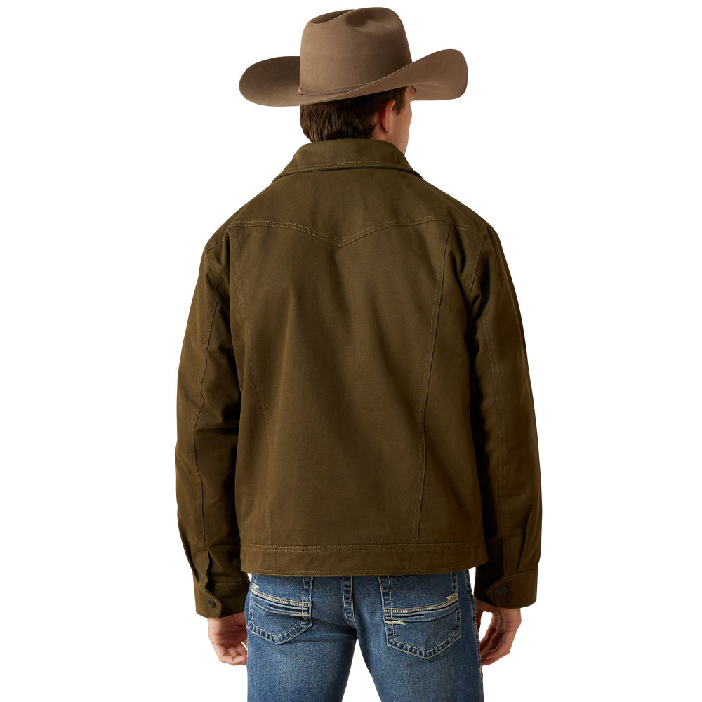 Ariat Mens Jacket | Canvas Rancher | Desert Sand Khaki