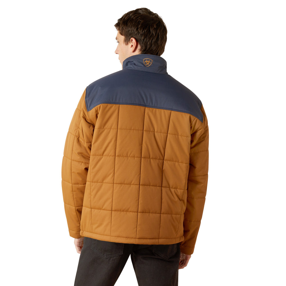 Ariat Mens Jacket | Crius Insulated Jacket | Blue Nights / Almond Khaki