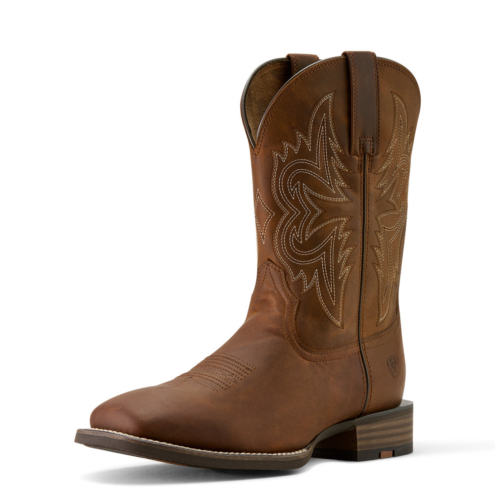 Ariat Mens Western Boots | Western Big Rig | Distressed Brown
