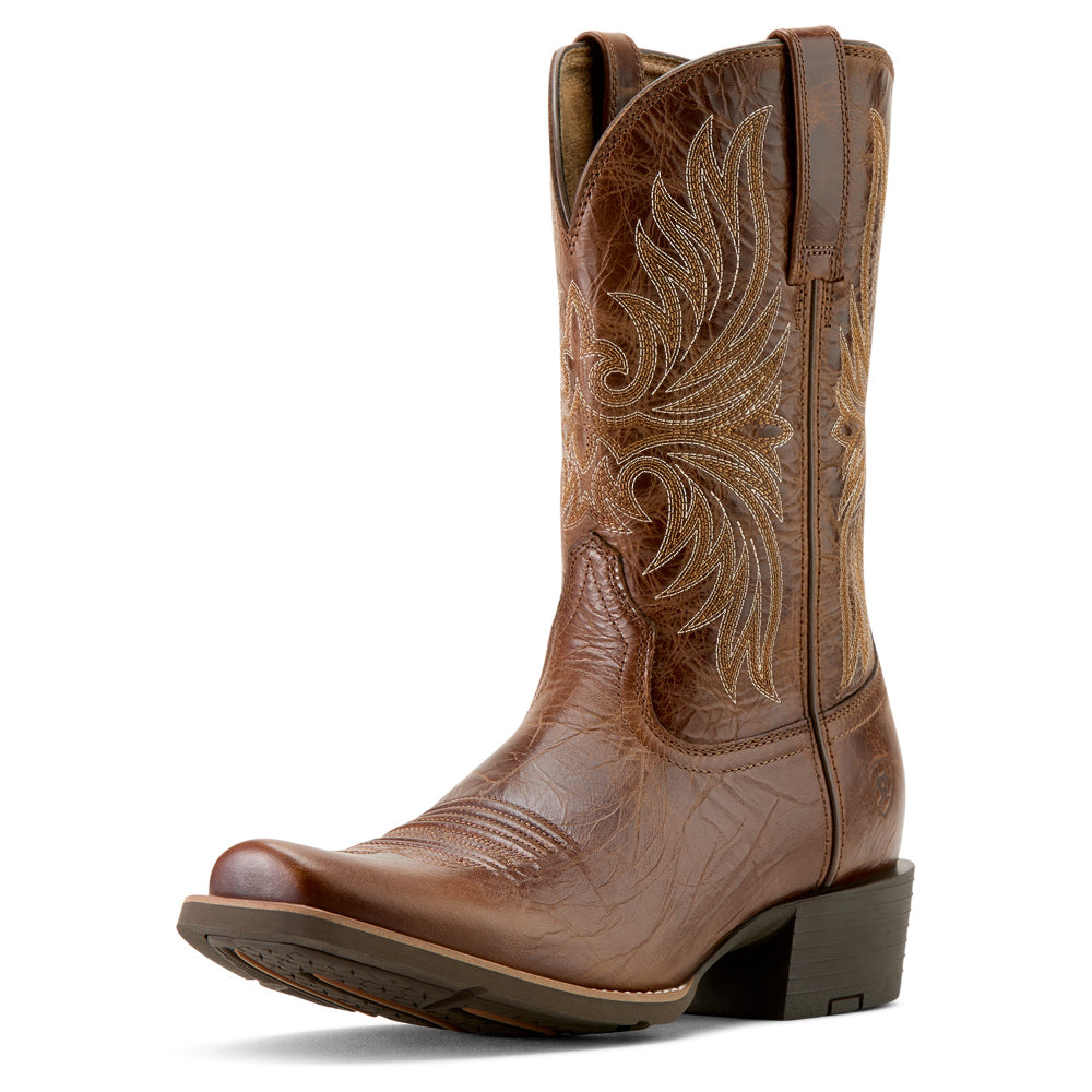 Ariat Mens Sport Western Boots | Narrow Cutter Toe | Dark Tan
