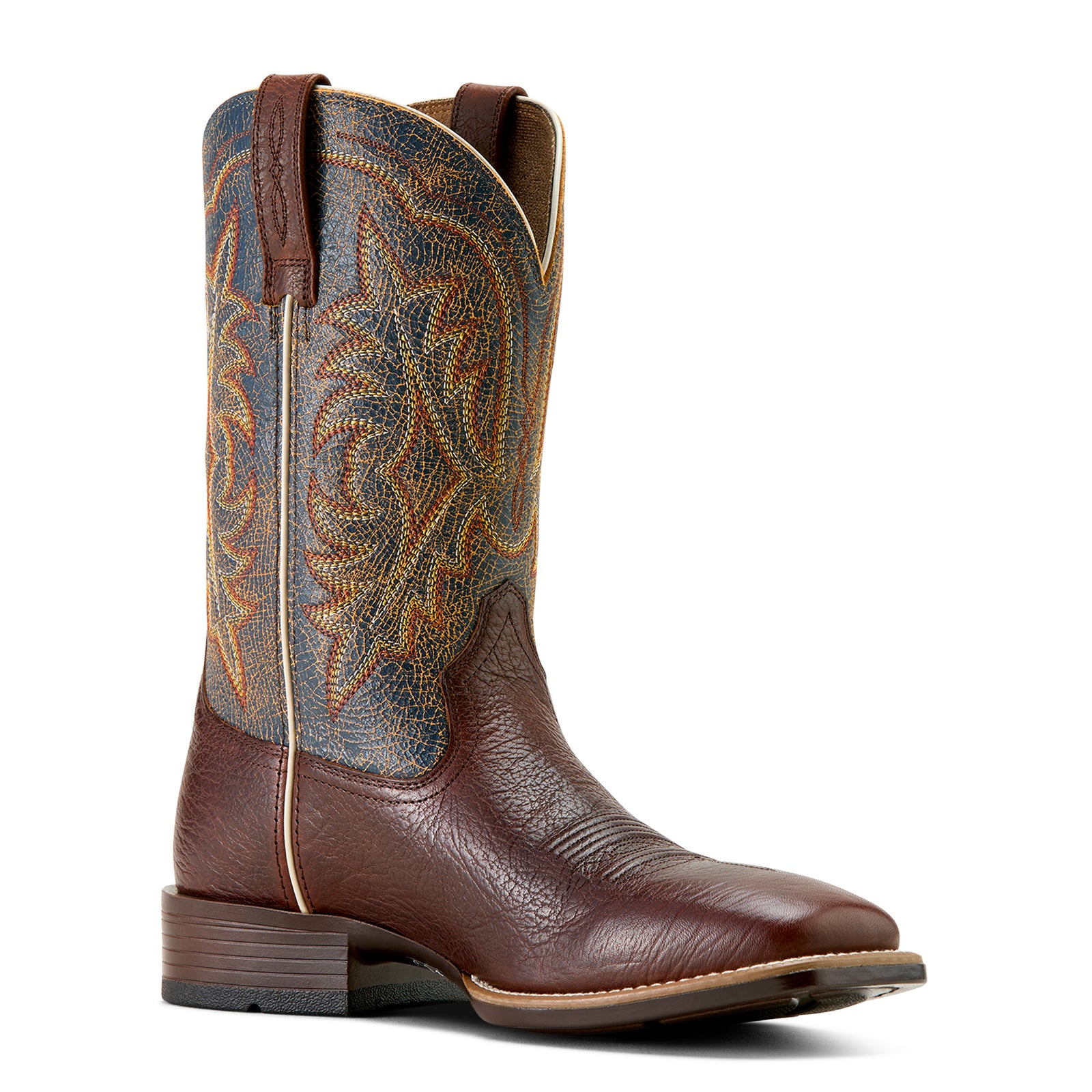 Ariat Mens Western Boots | Ryden | Ultra Textured Oak / Sunkissed Skies