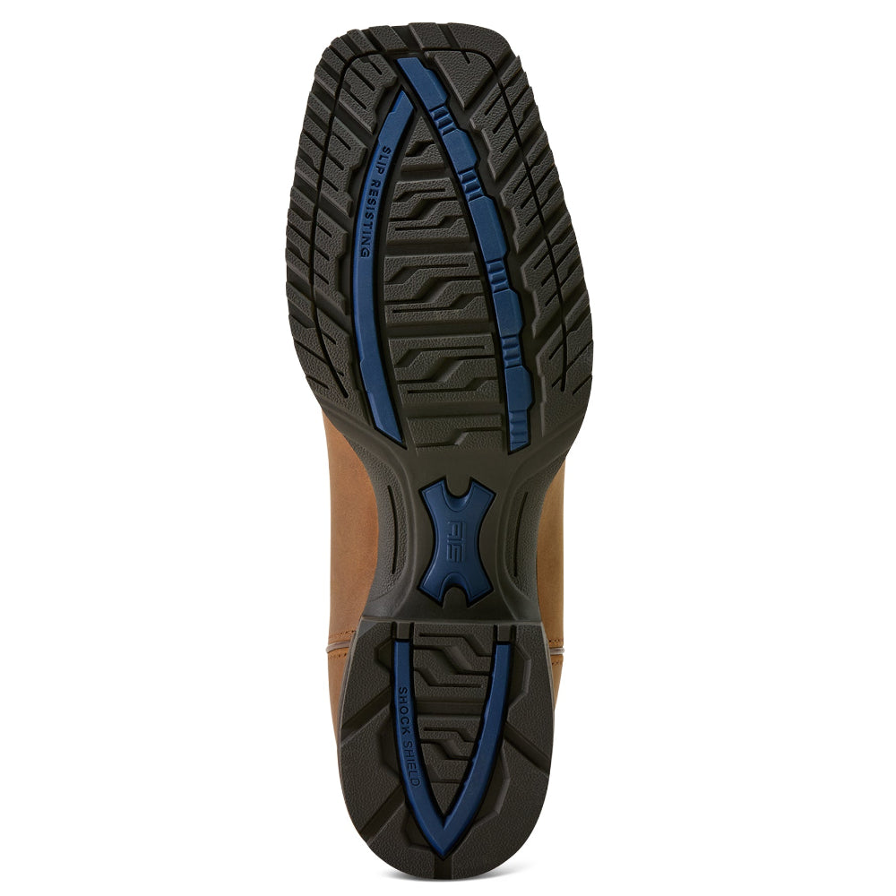 Ariat Mens Western Boots | Hybrid Ranchway H2O | Distressed Brown