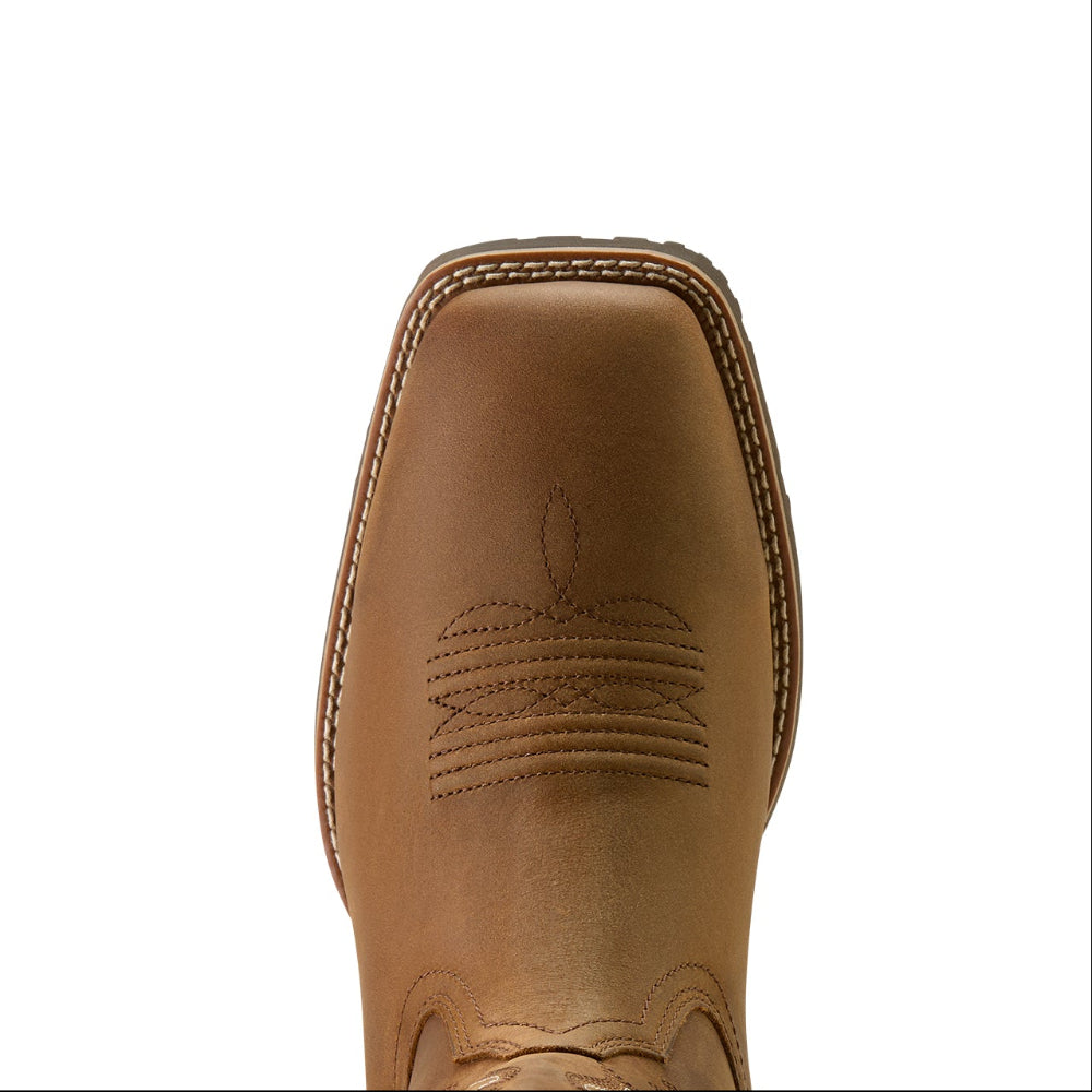 Ariat Mens Western Boots | Hybrid Ranchway H2O | Distressed Brown