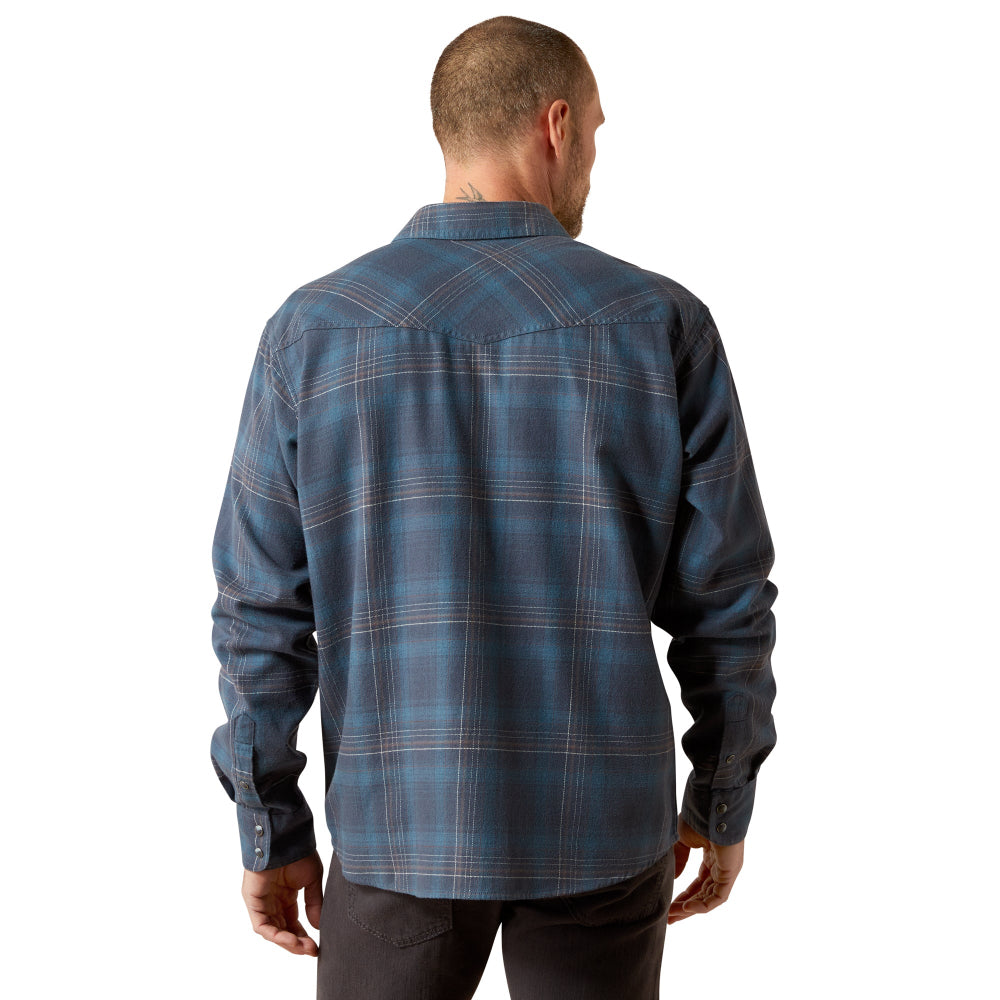 Ariat Mens Shirt | Higgins Retro Snap | Navy