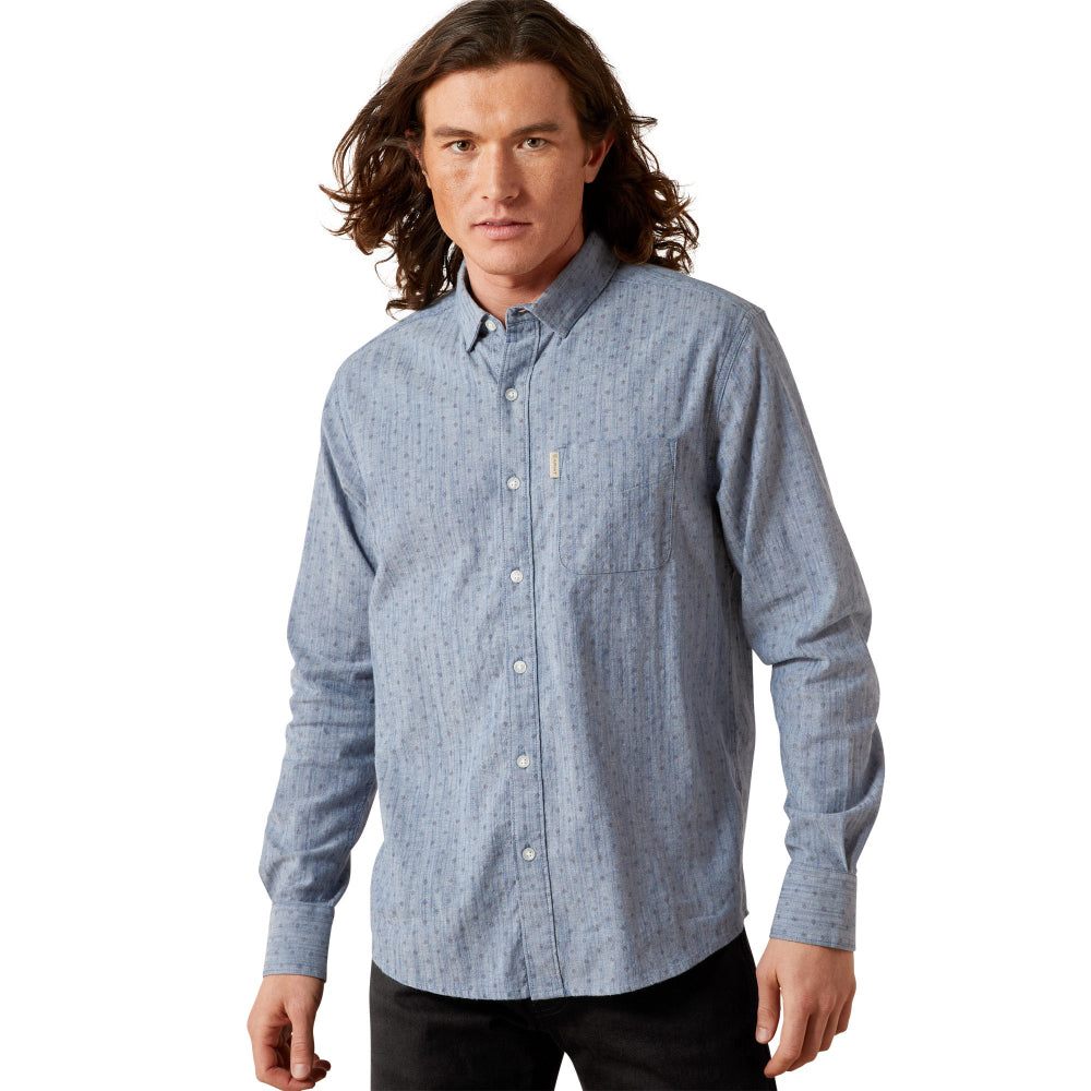 Ariat Mens Shirt | Macoy Modern | Chambray Blue