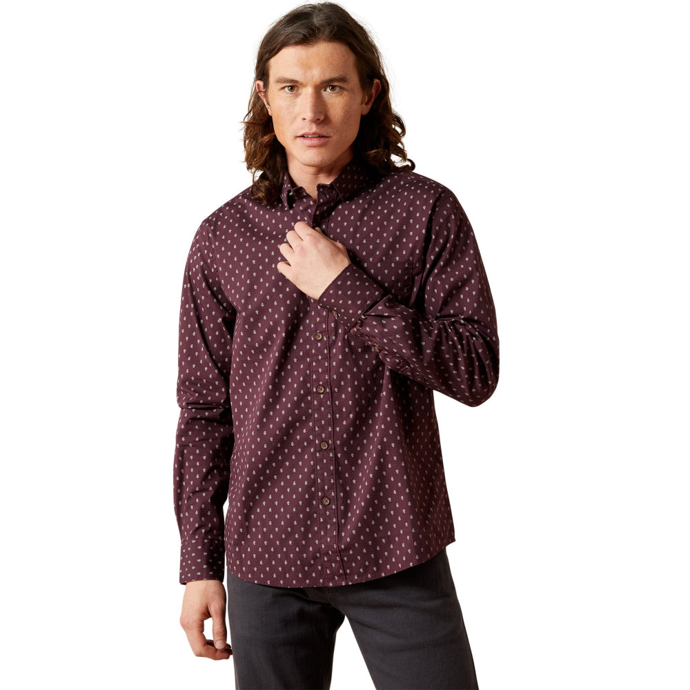 Ariat Mens Shirt | Maximus Modern | Cabernet