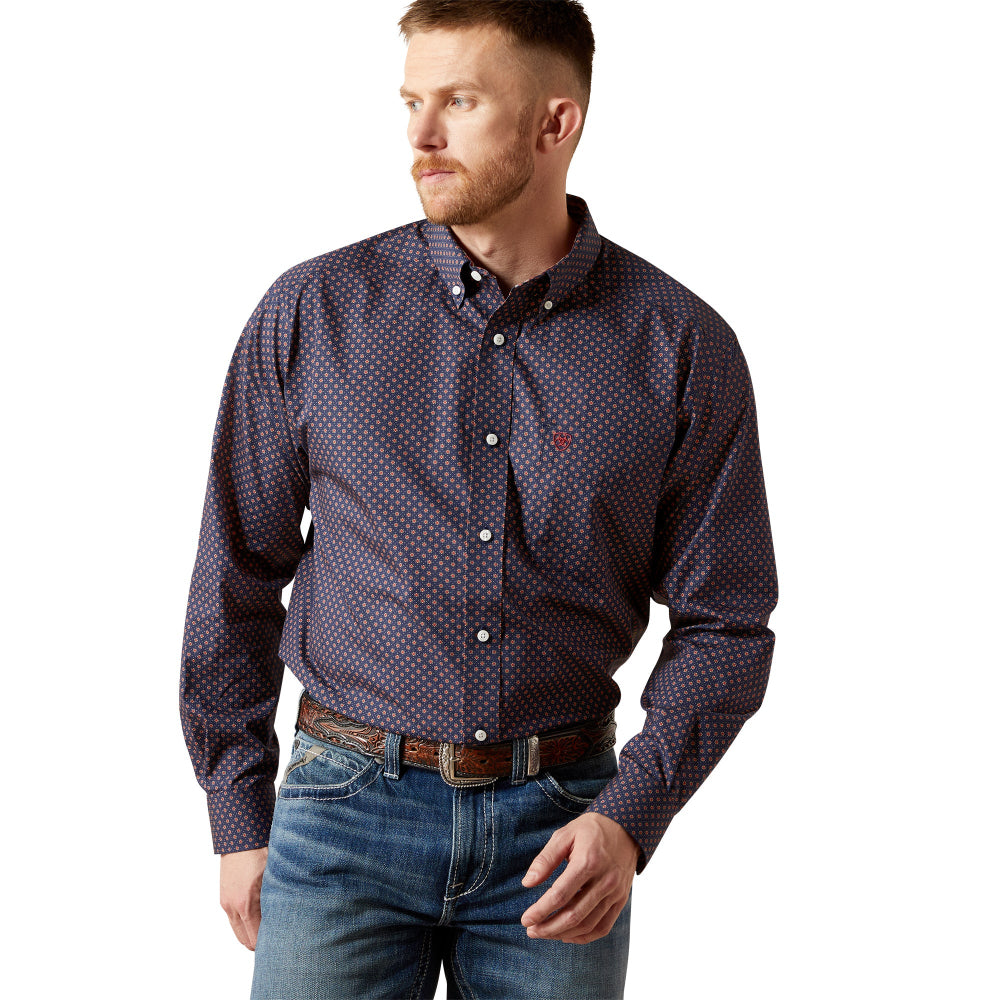 Ariat Mens Shirt | Wrinkle Free briggs | Navy
