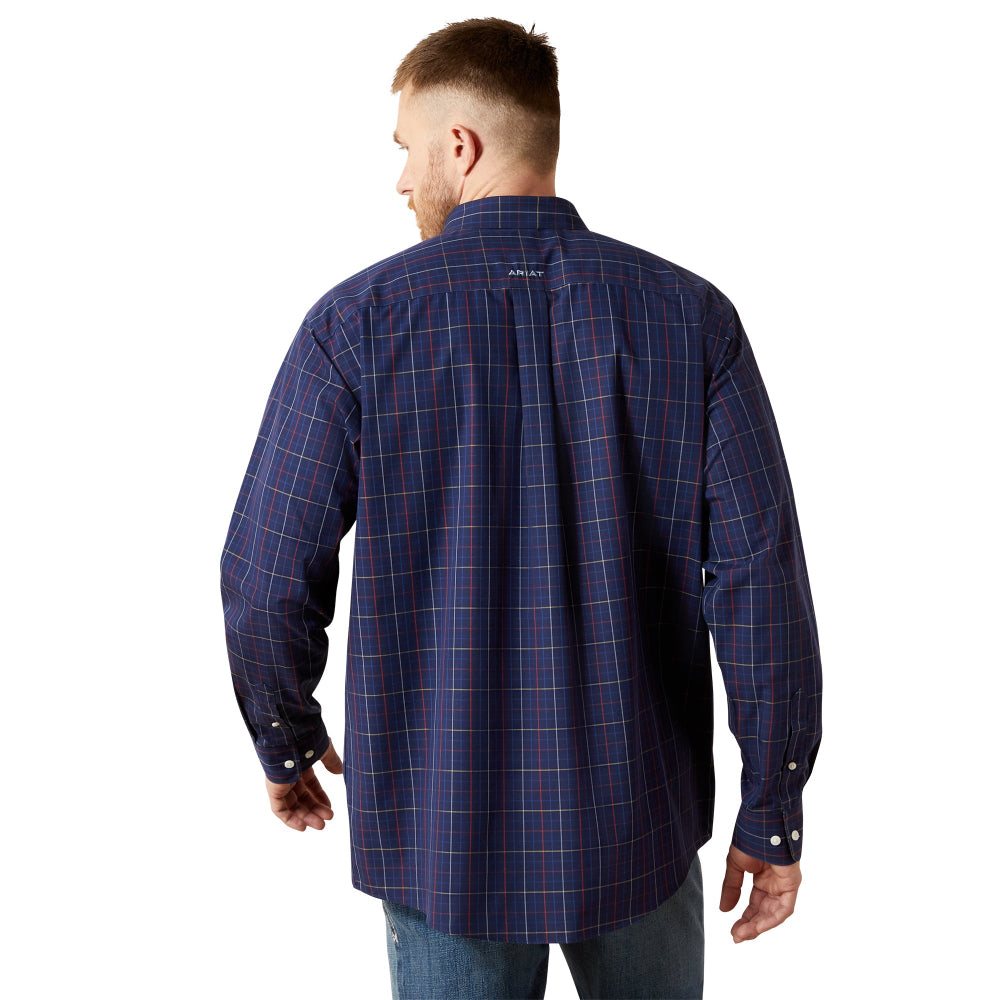 Ariat Mens Shirt | Wrinkle Free Blaze | Navy