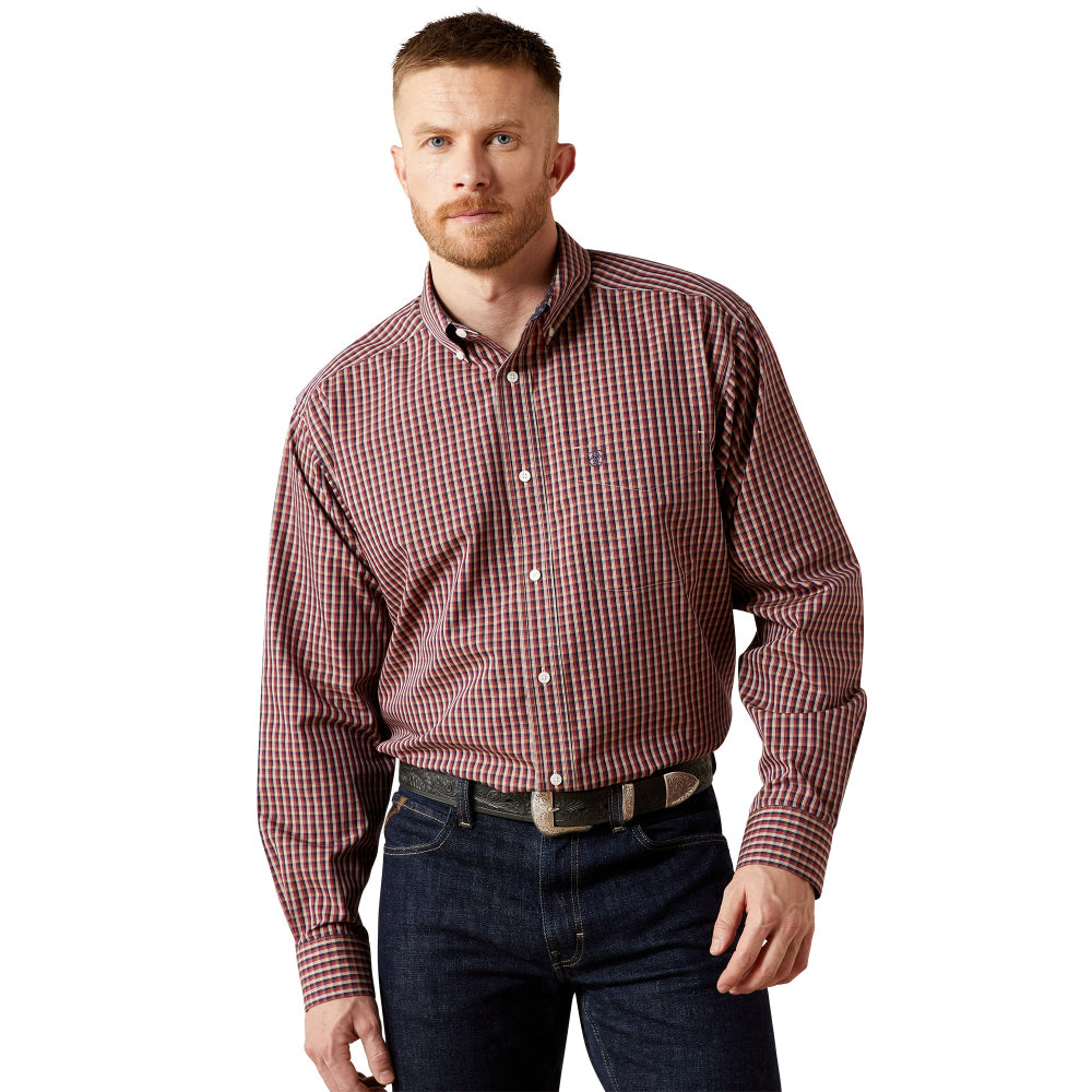 Ariat Mens Shirt | Wrinkle Free Benson | Red