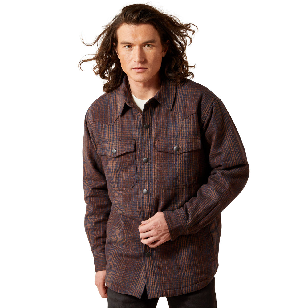 Ariat Mens Shirt Jacket | Holbrook Retro | Brown