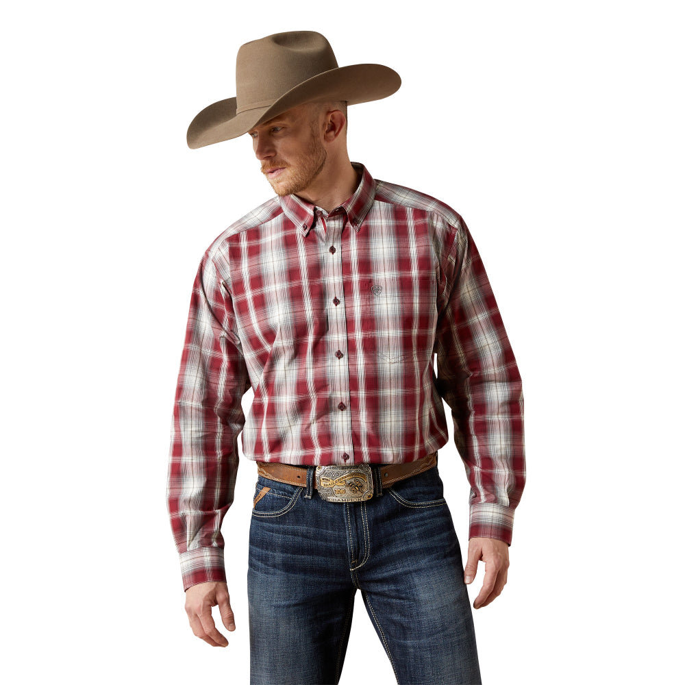 Ariat Mens Shirt | Pro Series Tillman | Dark Red