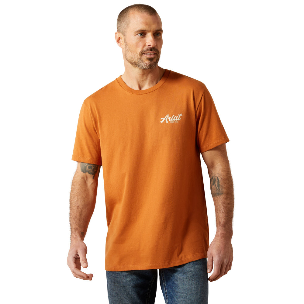 Ariat Mens T-Shirt | Coyote Country | Adobe