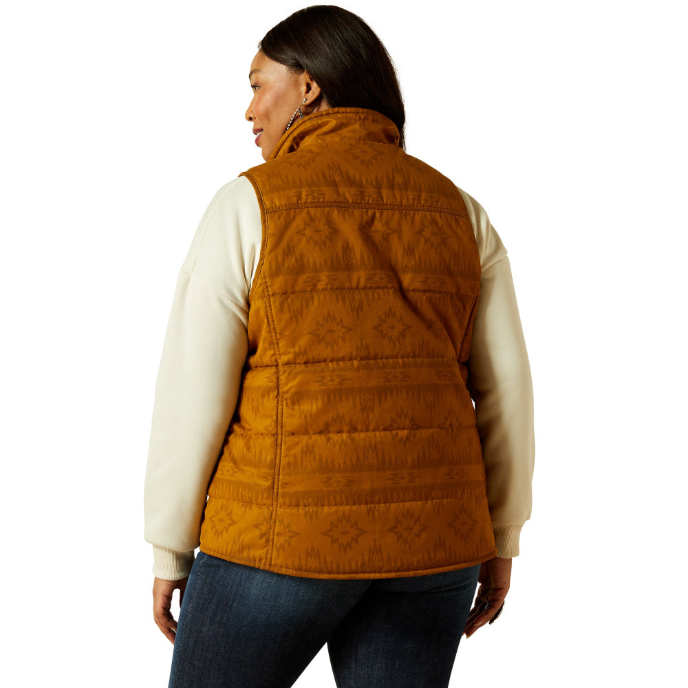 Ariat Womens Vest | Grizzly Quilted | Brumly Print