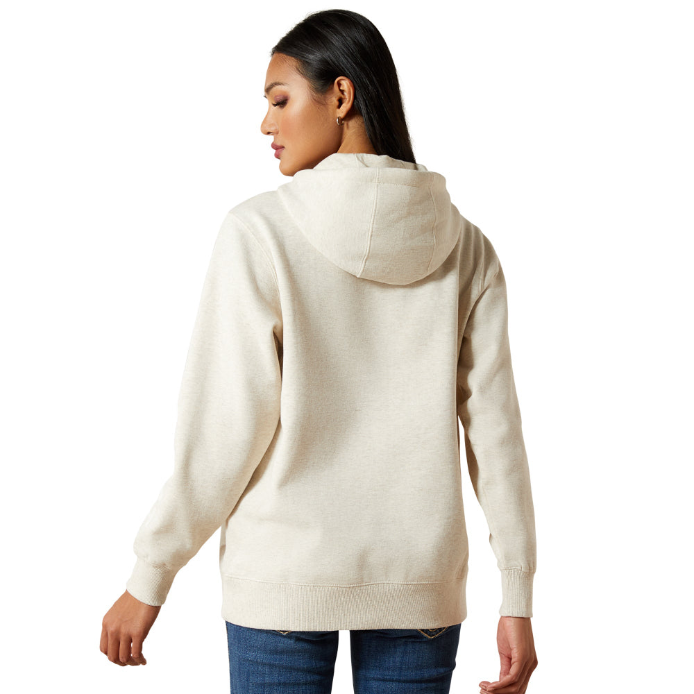 Ariat Womens Hoodie | Logo 2.0 | Oatmeal Heather