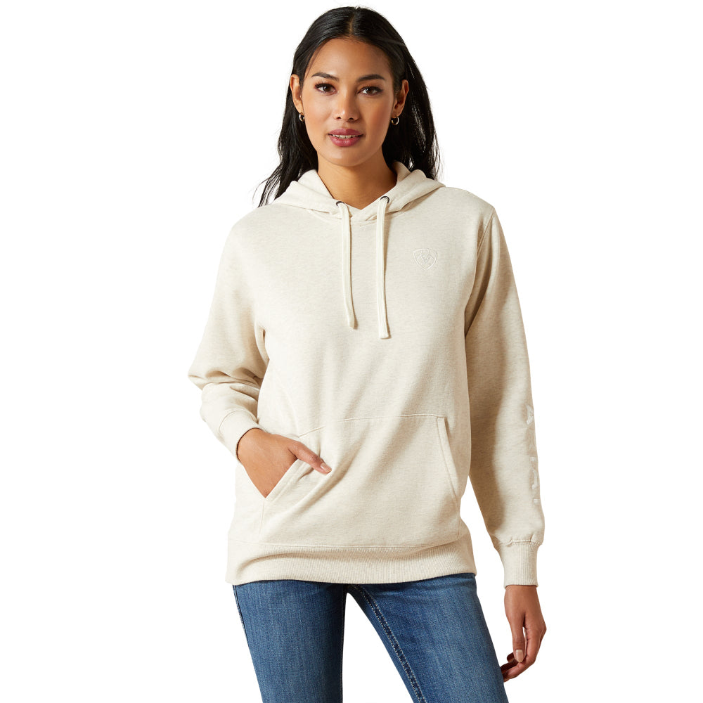 Ariat Womens Hoodie | Logo 2.0 | Oatmeal Heather