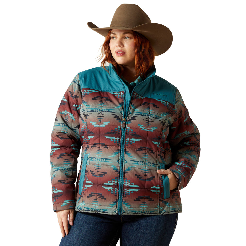 Ariat Womens Jacket | Crius Insulated | Dragonfly / Inez Blanket Print