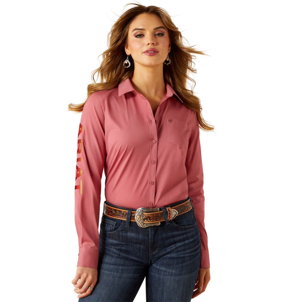 Ariat Womens Shirt | Team Kirby Stretch | Mauvewood