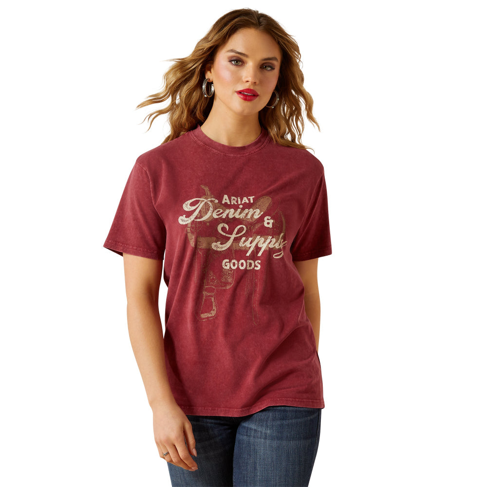 Ariat Womens T-Shirt | Denim &amp; Supply | Cabernet