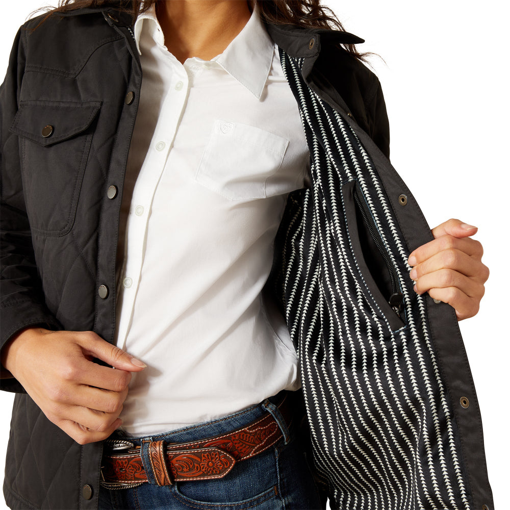 Ariat Womens Jacket | Grizzly Quilted Barn | Black
