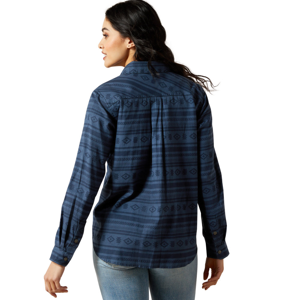 Ariat Womens Shirt | Billie Jean | Vintage Indigo Southwest