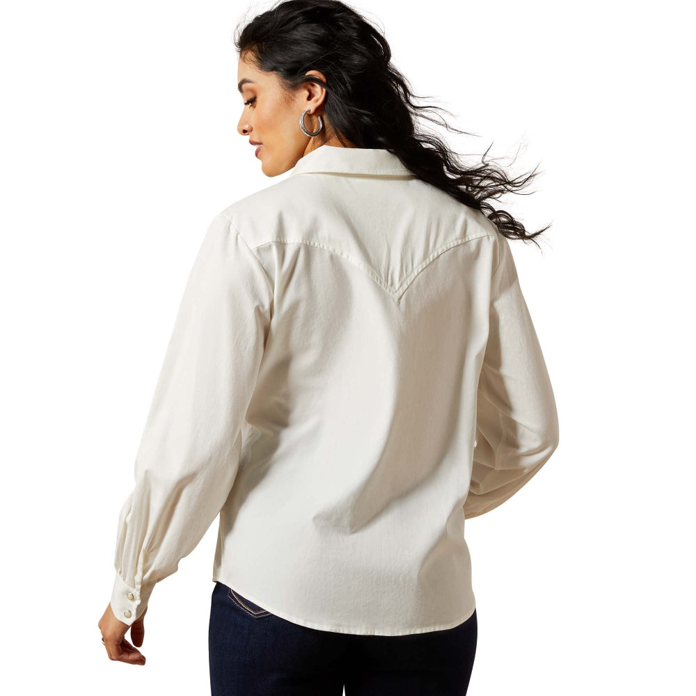 Ariat Womens Shirt | Jolie Snap | White Alyssum