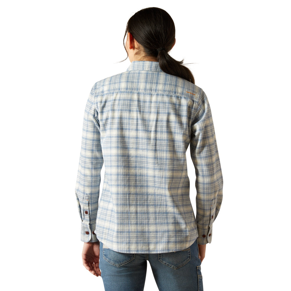 Ariat Womens Flannel Shirt | Rebar Durastretch | Vanilla Ice