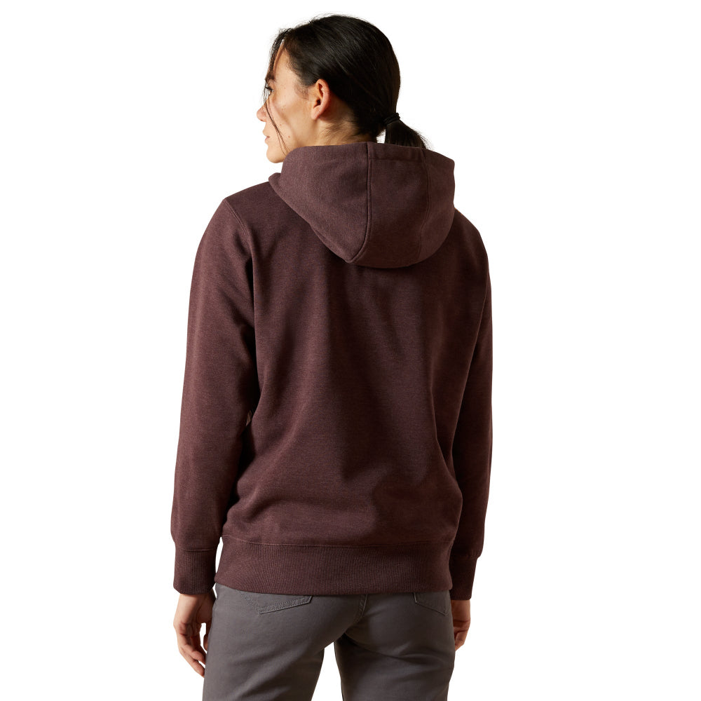 Ariat Womens Hoodie | Skill Set 1/2 Zip | Fudge Heather