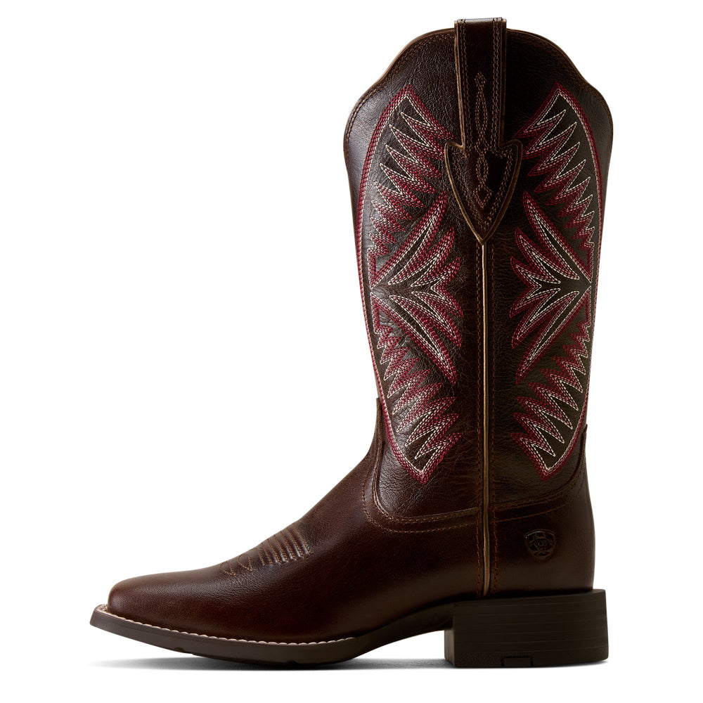 Ariat Womens Western Boots | Round Up Ruidoso WST | Arizona Brown