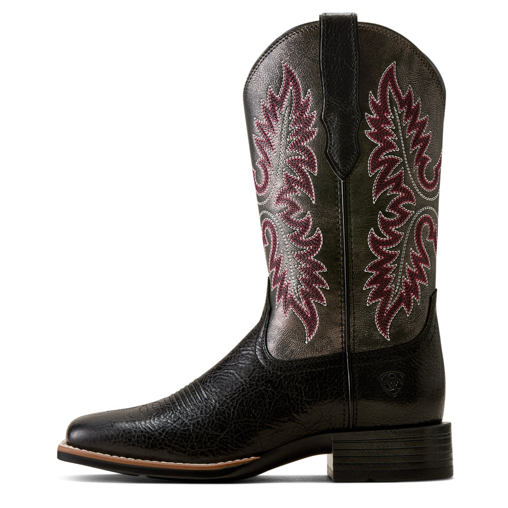 Ariat Womens Western Boots | Canyon Point | True Black / Metallic Charcoal
