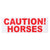 Caution Horses Sticker