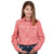 Just Country Girls Harper Workshirt | Half Button | Hot Coral Mini Peonies