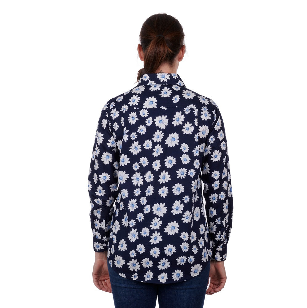 Hard Slog Womens Shirt | Dian Half Placket | Navy