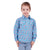 Hard Slog Kids Shirt | Becki Half Placket | Blue