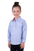 Hard Slog Kids Shirt | Rux Half Placket | Blue
