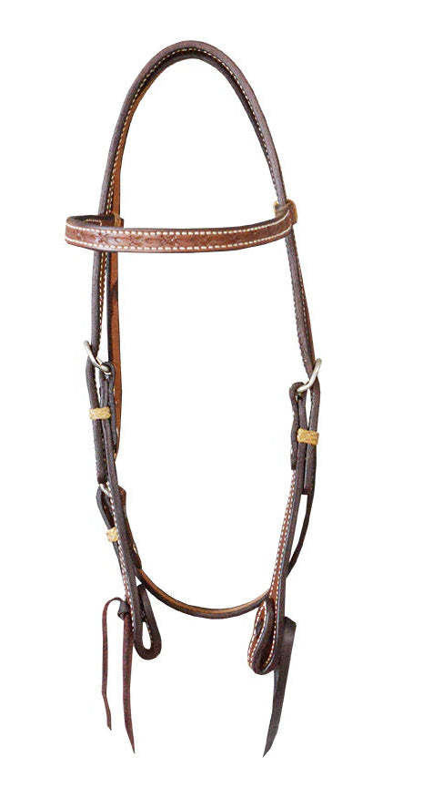 TOPRAIL EQUINE BRIDLE | HERMANN OAK BASKET WEAVE